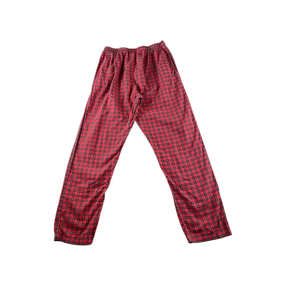 Polo Ralph Lauren Plaid Flannel Pajama Pants Sleepwear Red M Medium Drawstring‎ - Picture 8 of 8